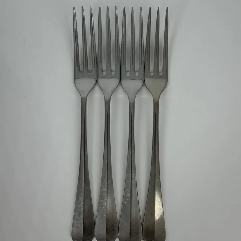 4X DF Cooper Bros QUEEN ANNE 3-Tine Stainless Dinner Forks England European